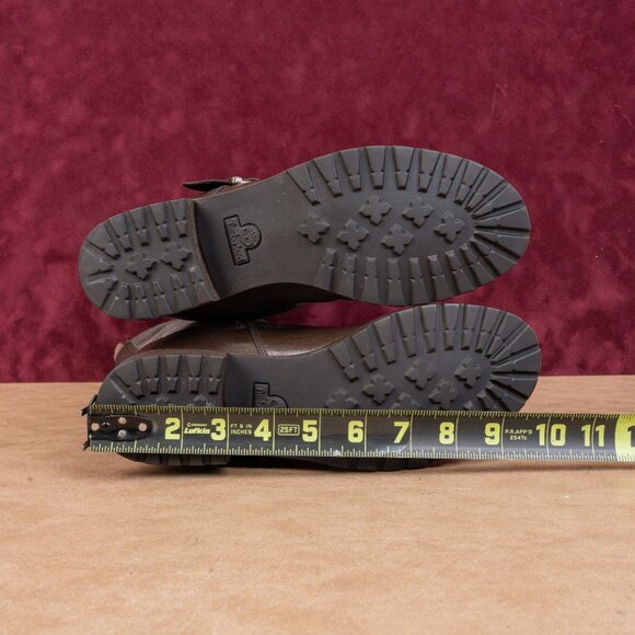 Timberland Women Earthkeepers Bethel Brown leather Buckle Moto  Knee Boots sz 7 - Picture 5 of 10